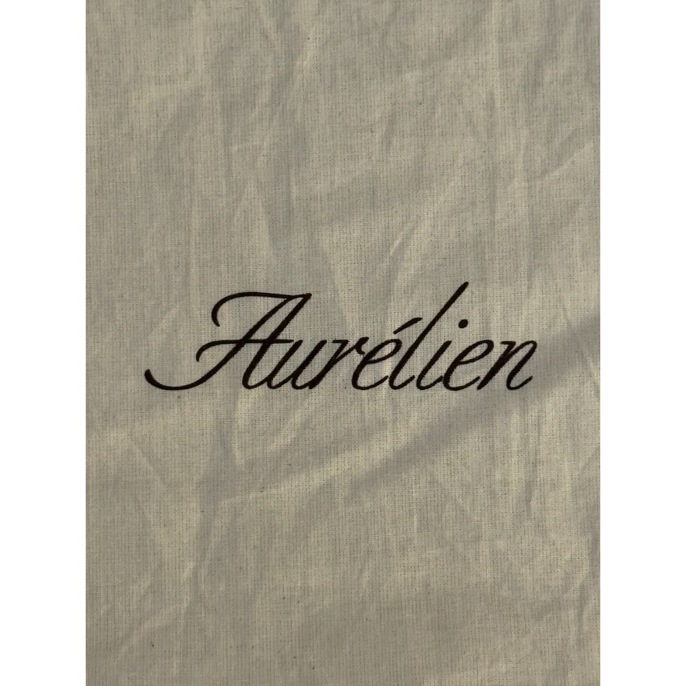 Aurelien 12.5 x 13.5 Beige Brown Cinch Top Luxury Travel Storage Dust Bag - Picture 3 of 5